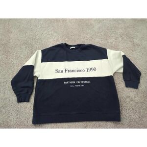 ZARA Sweatshirt Mens L‎ San Francisco 1990 Northern California Route 101